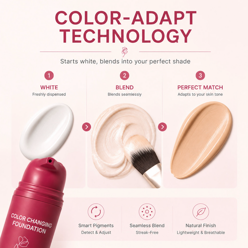 Color-Adapting Liquid Foundation