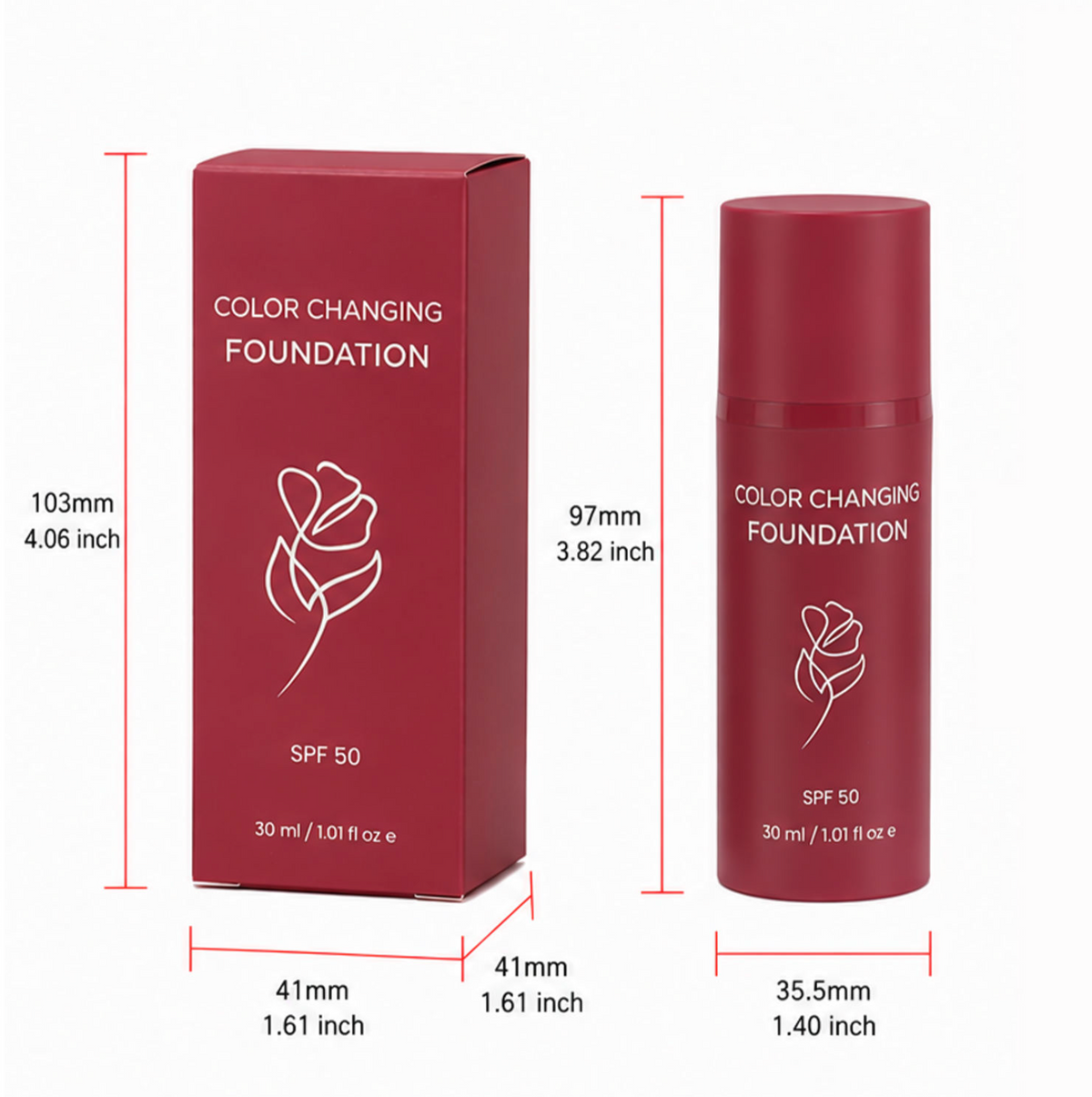 Color-Adapting Liquid Foundation