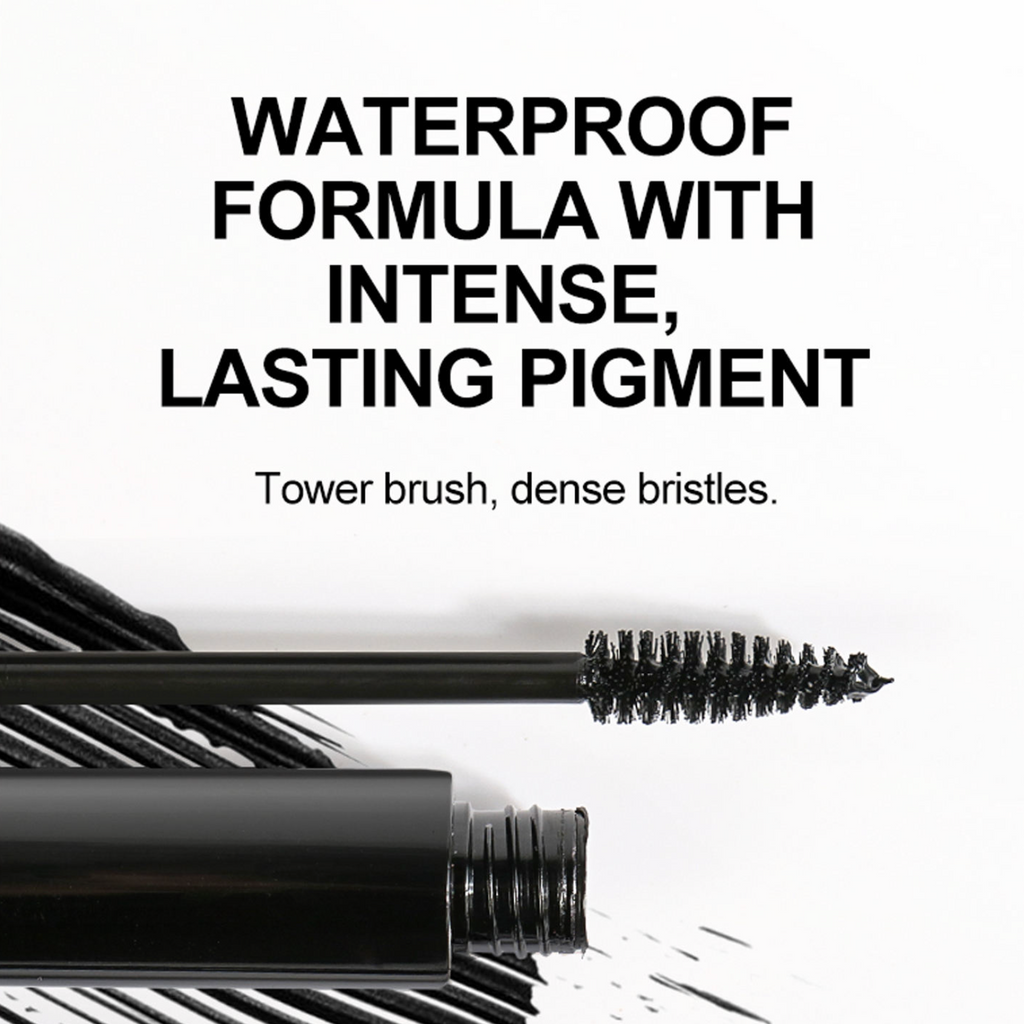 Long-Lasting Waterproof Black Mascara