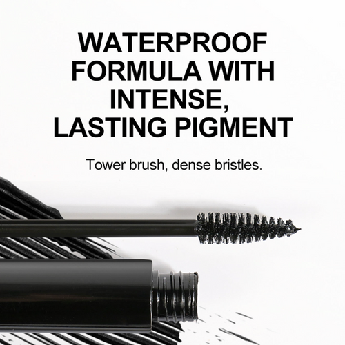 Long-Lasting Waterproof Black Mascara